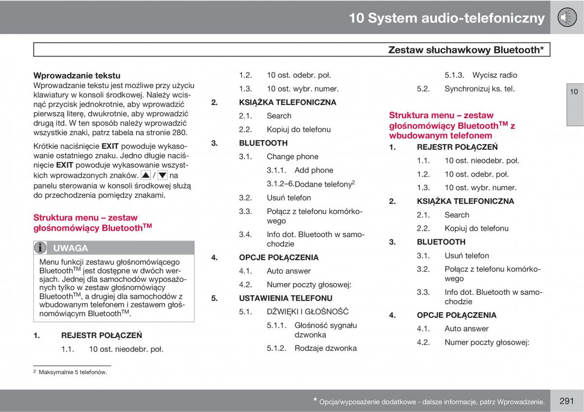 Volvo XC90 XC Classic instrukcja obslugi / page 293