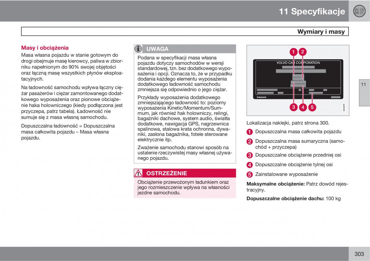 Volvo XC90 XC Classic instrukcja obslugi / page 305