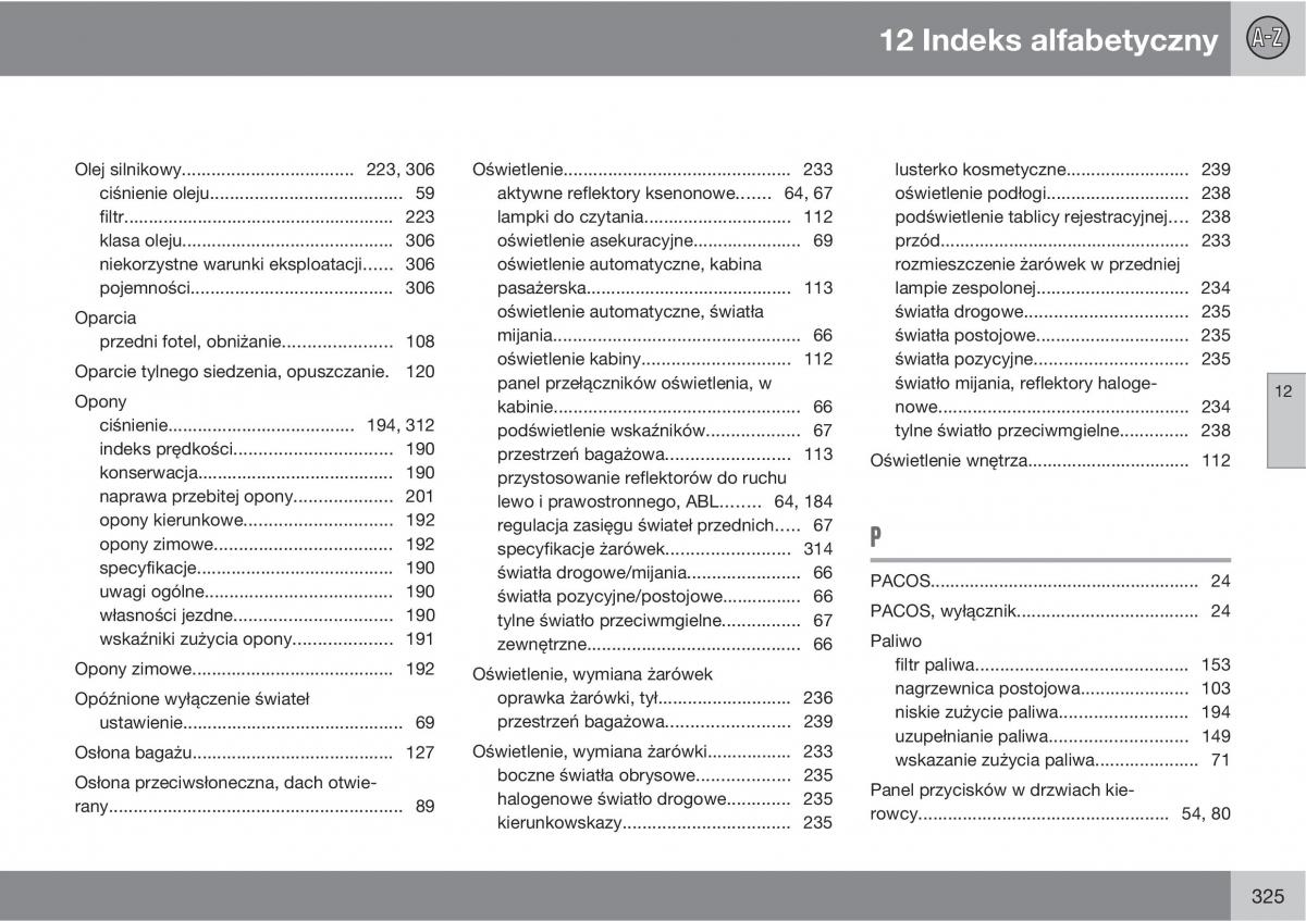 Volvo XC90 XC Classic instrukcja obslugi / page 327