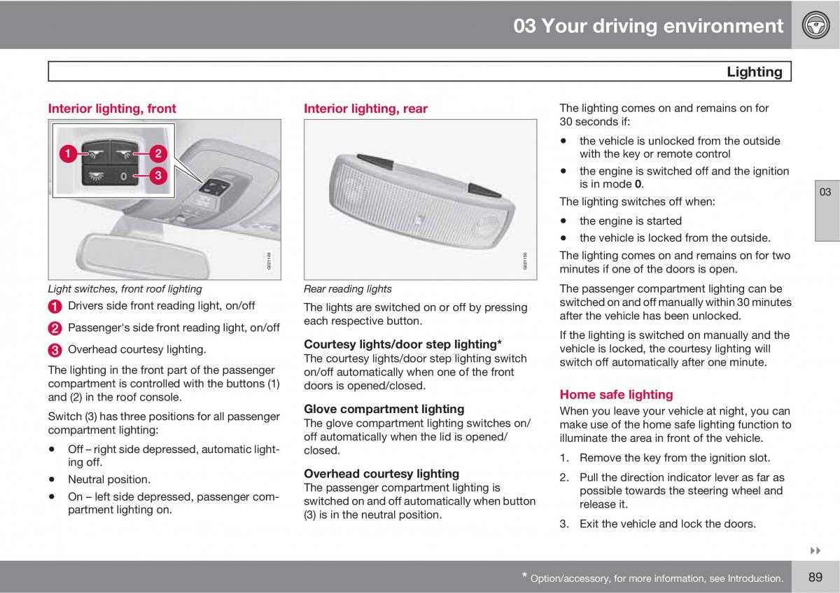 Volvo V70 XC70 III owners manual / page 89