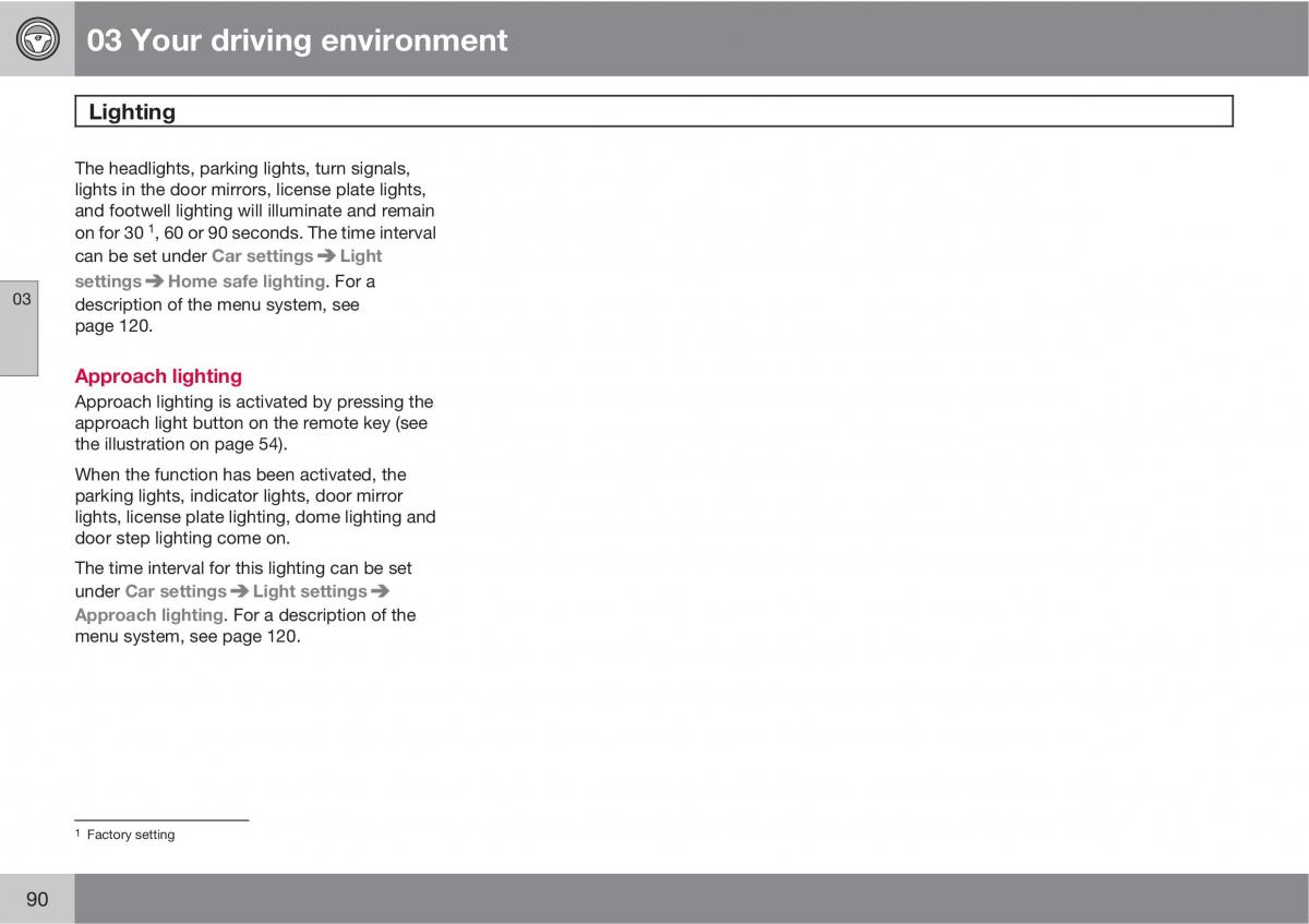 Volvo V70 XC70 III owners manual / page 90