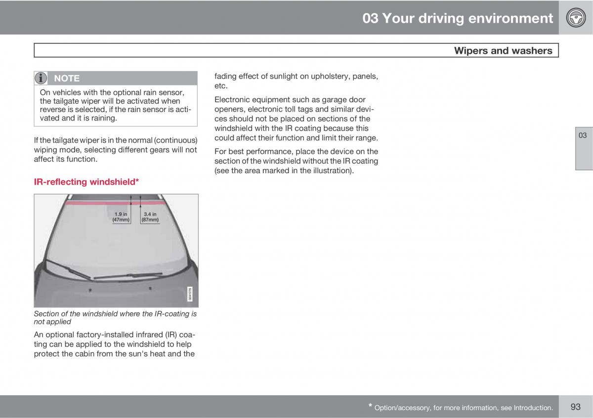 Volvo V70 XC70 III owners manual / page 93