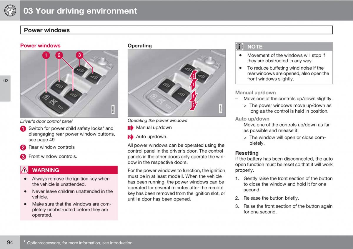 Volvo V70 XC70 III owners manual / page 94