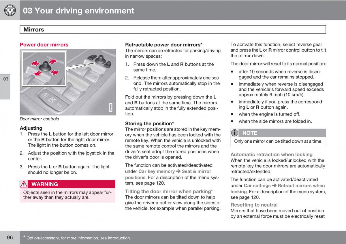 Volvo V70 XC70 III owners manual / page 96