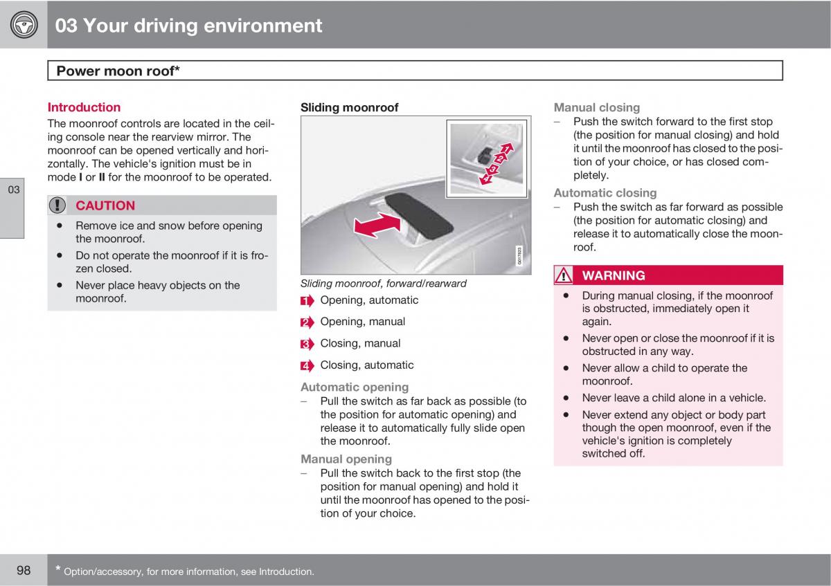 Volvo V70 XC70 III owners manual / page 98