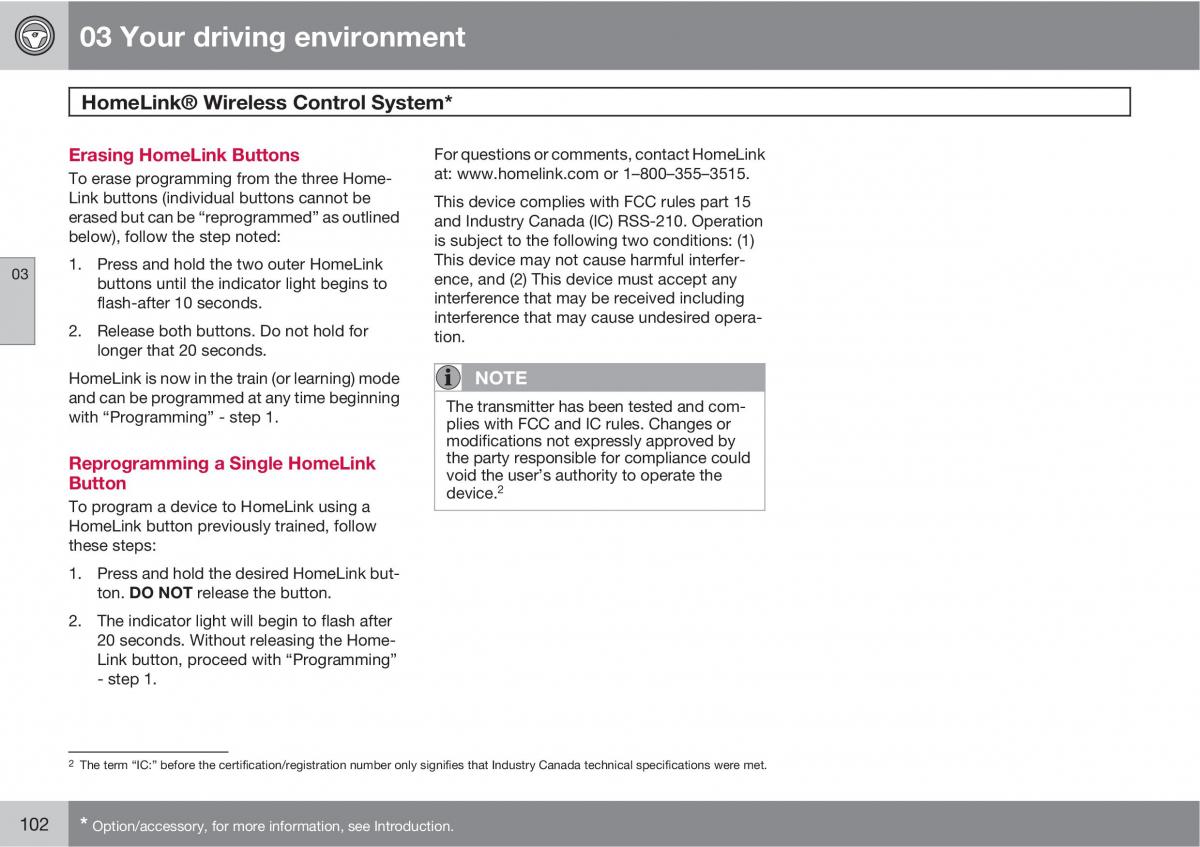 Volvo V70 XC70 III owners manual / page 102