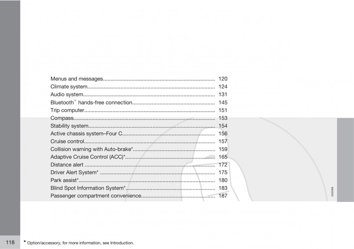 Volvo V70 XC70 III owners manual / page 118