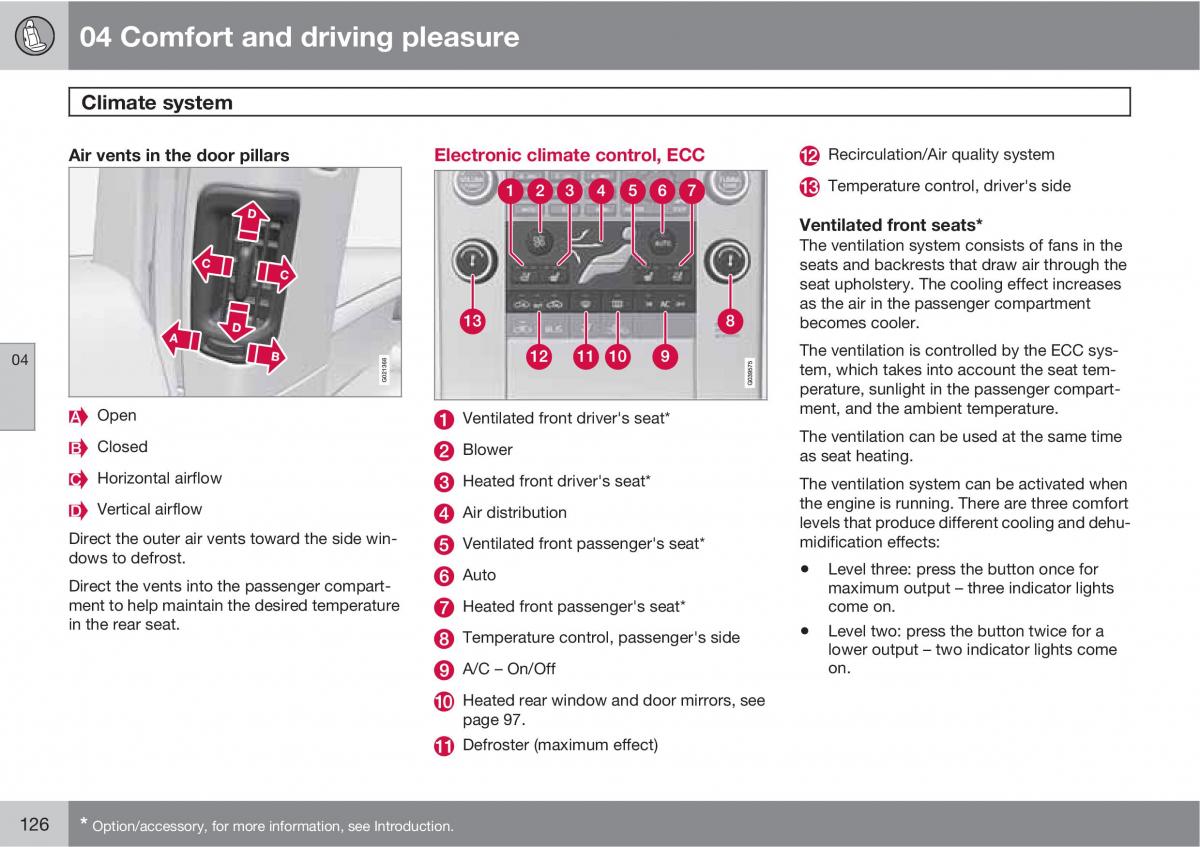 Volvo V70 XC70 III owners manual / page 126