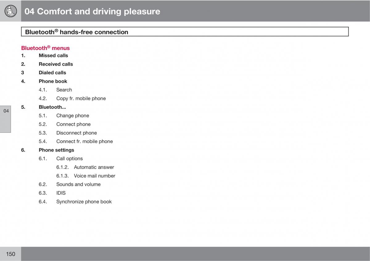 Volvo V70 XC70 III owners manual / page 150