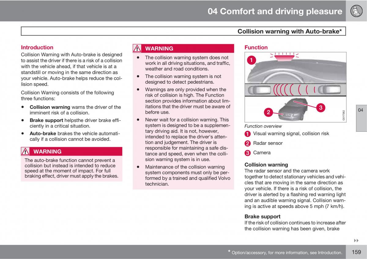 Volvo V70 XC70 III owners manual / page 159