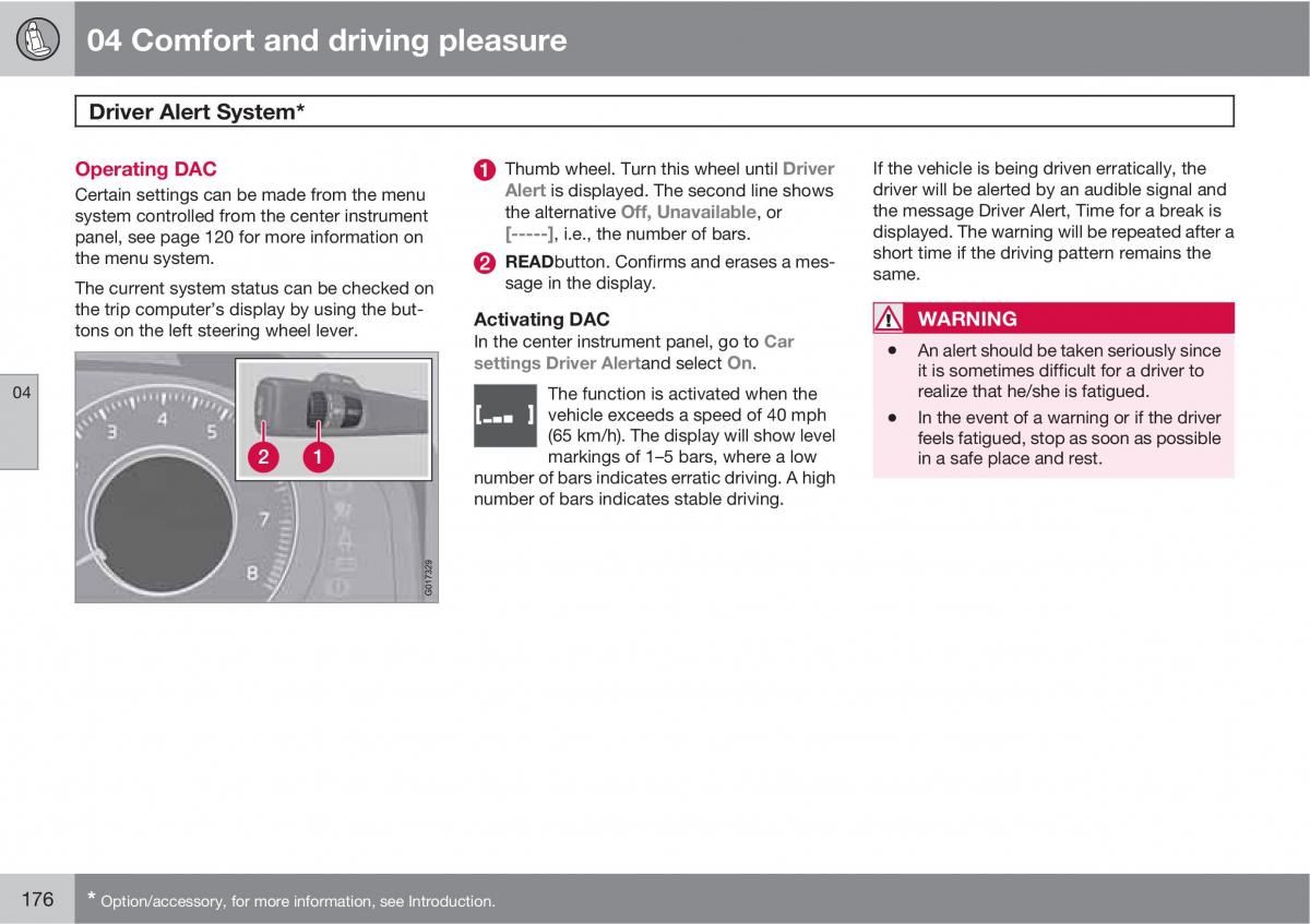 Volvo V70 XC70 III owners manual / page 176