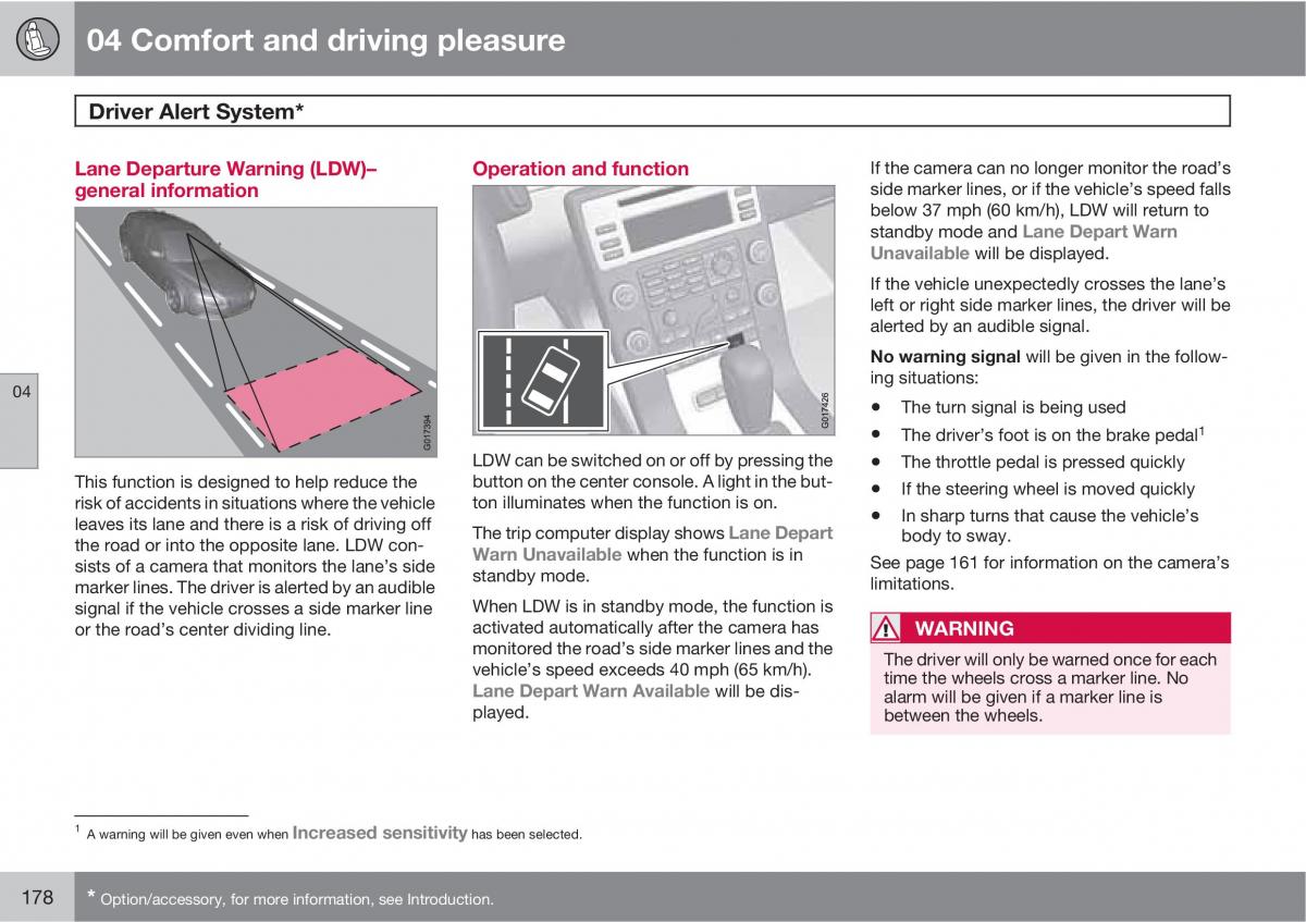 Volvo V70 XC70 III owners manual / page 178