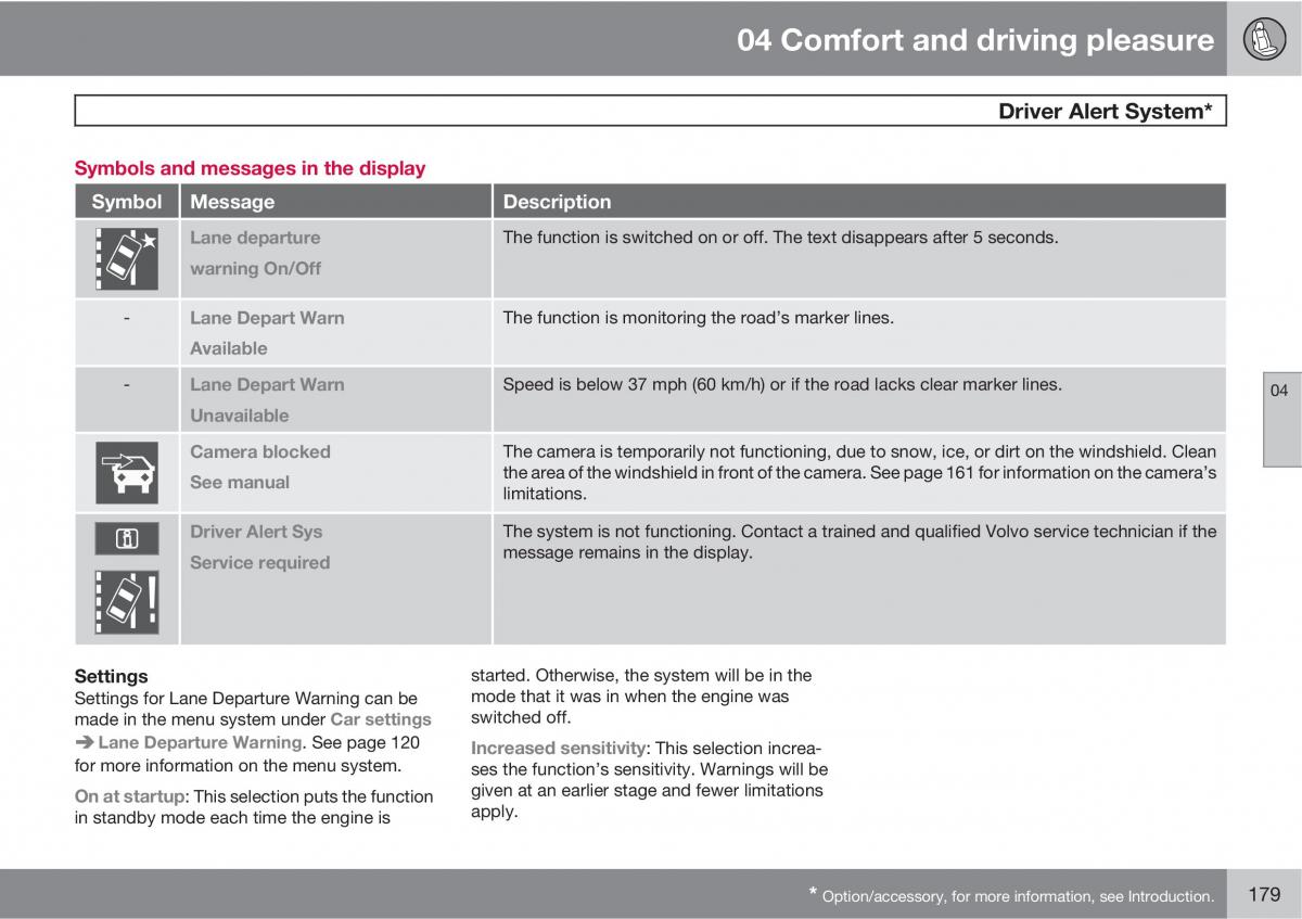 Volvo V70 XC70 III owners manual / page 179