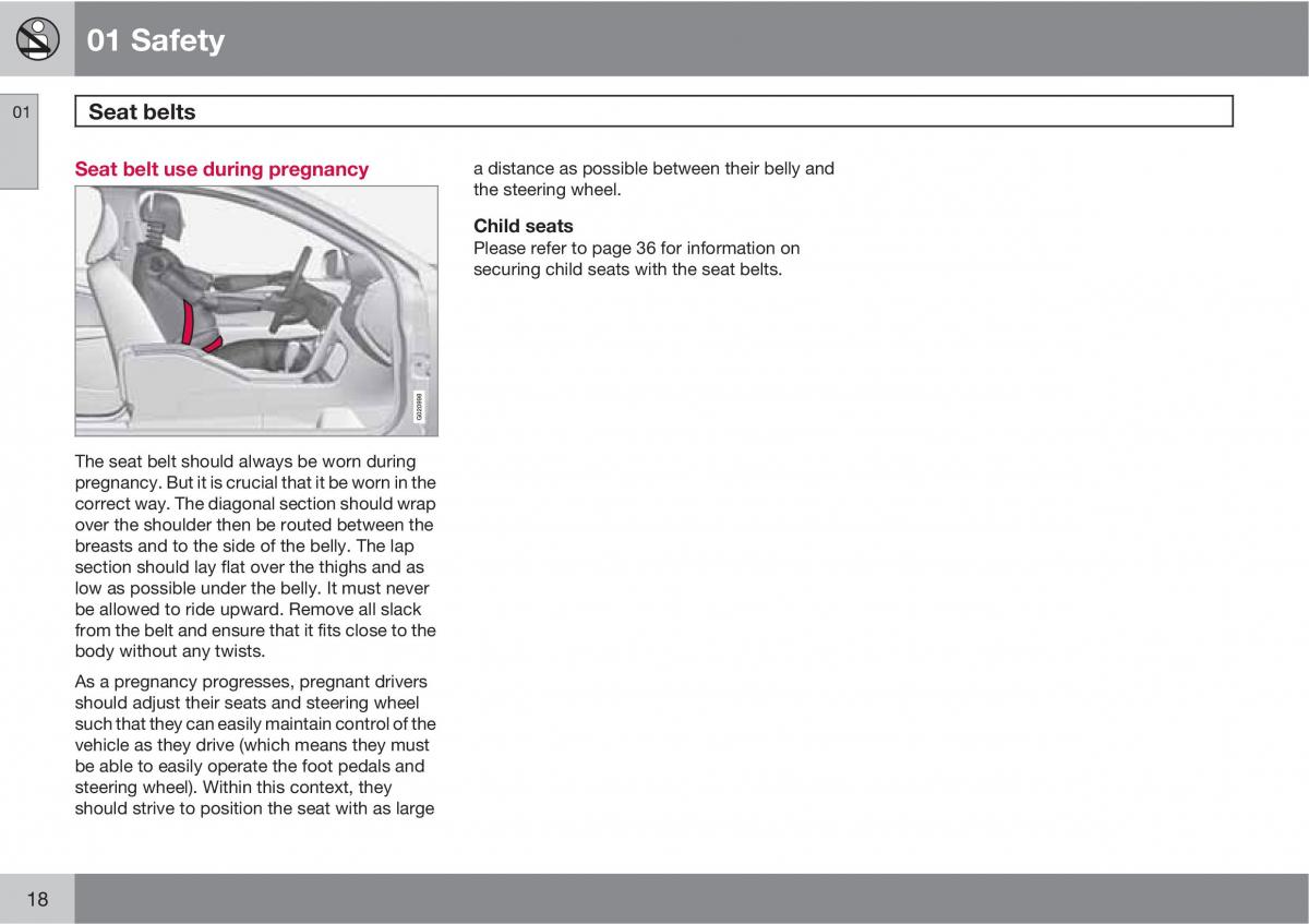 Volvo V70 XC70 III owners manual / page 18