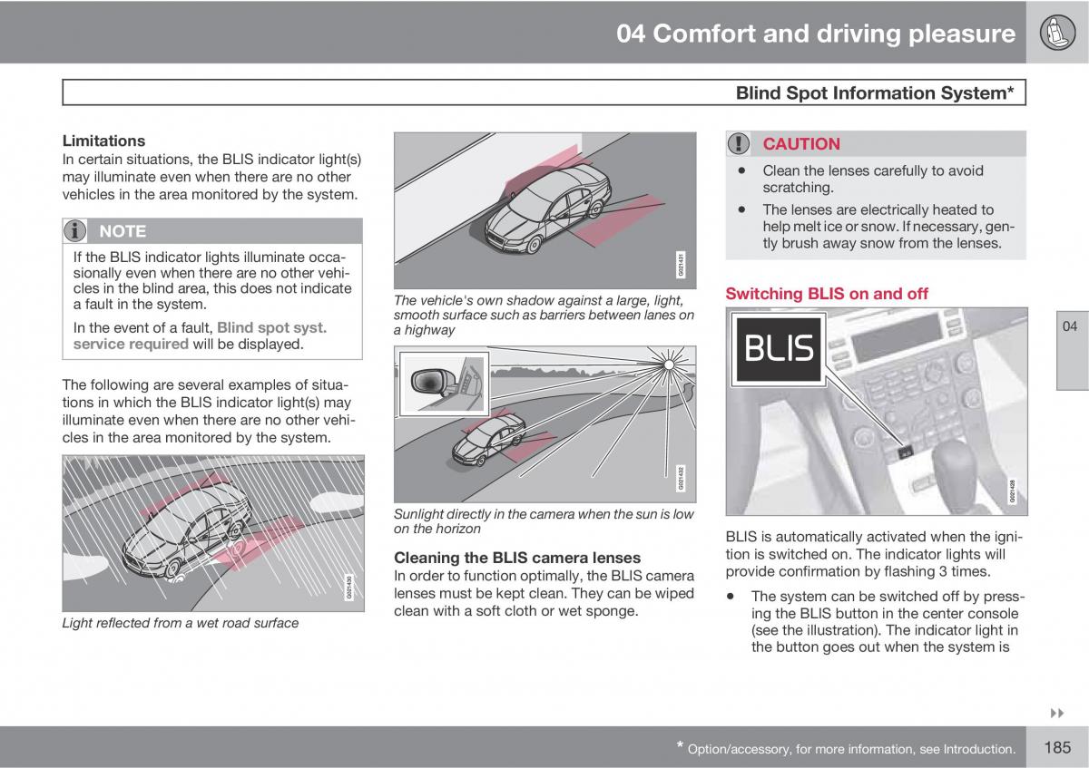 Volvo V70 XC70 III owners manual / page 185