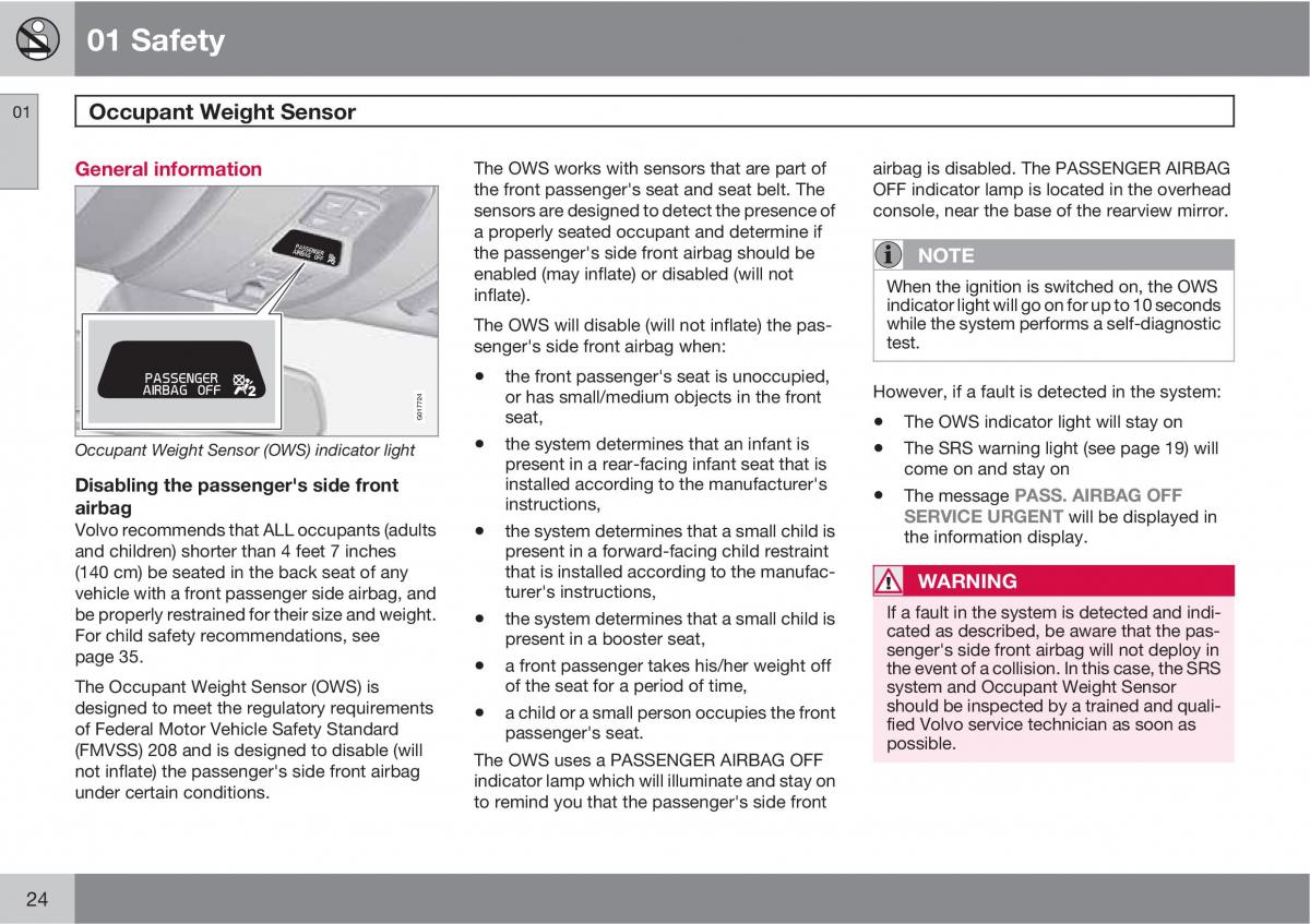 Volvo V70 XC70 III owners manual / page 24