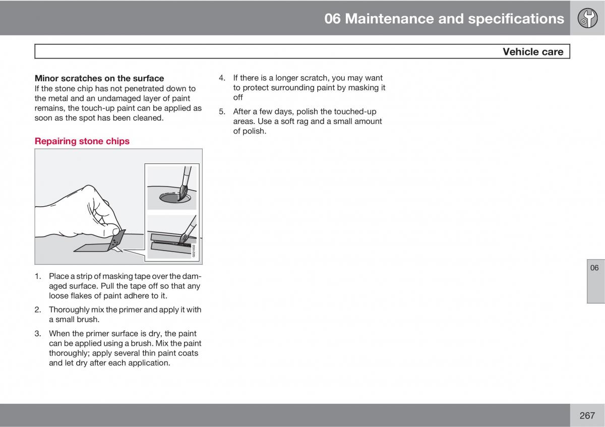 Volvo V70 XC70 III owners manual / page 267