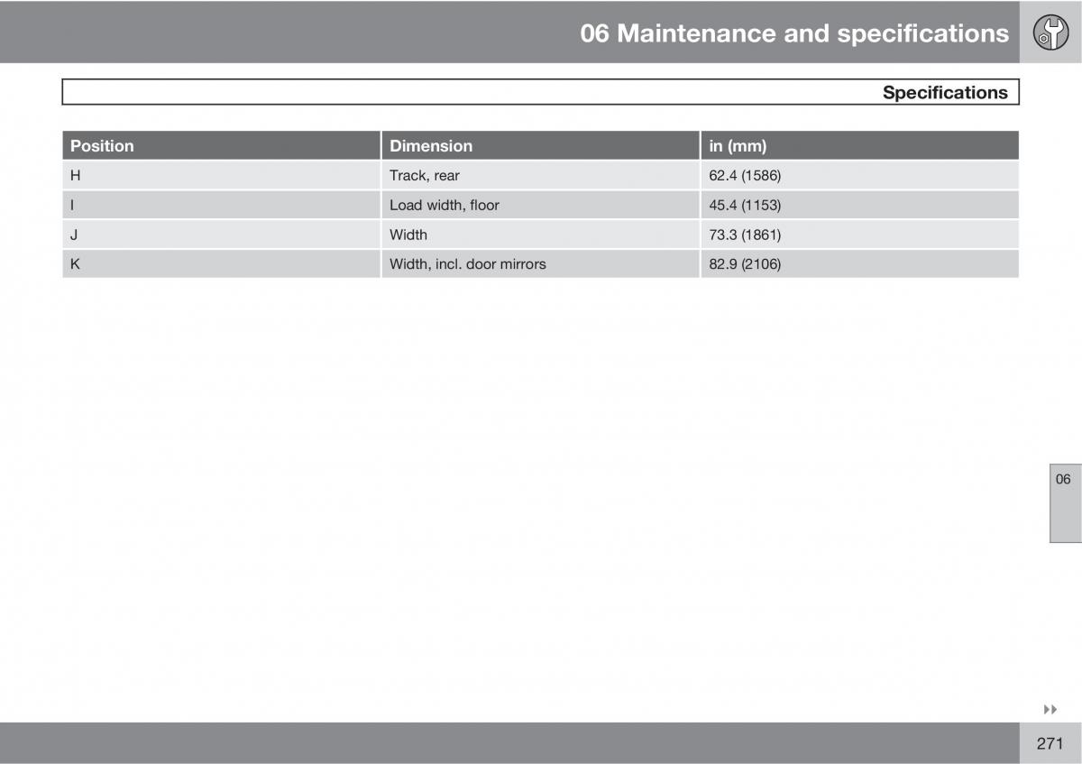 Volvo V70 XC70 III owners manual / page 271