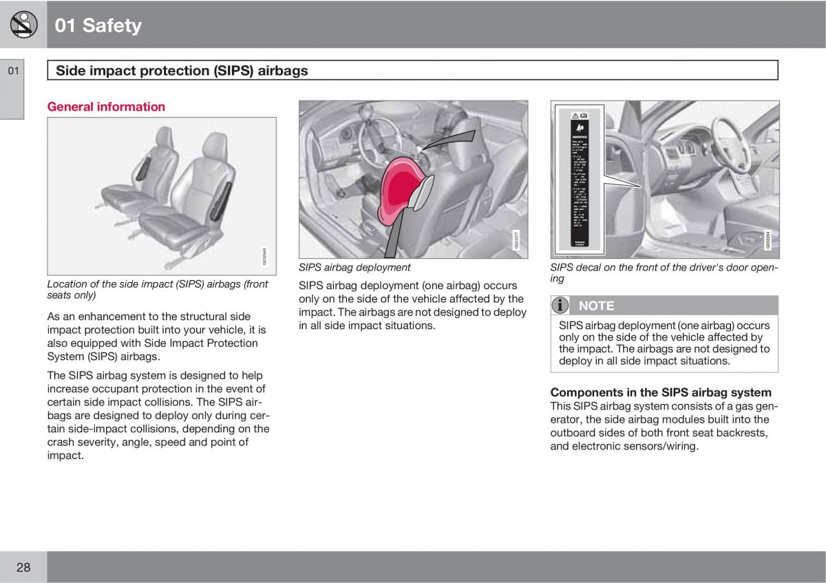 Volvo V70 XC70 III owners manual / page 28