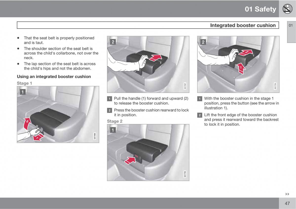 Volvo V70 XC70 III owners manual / page 47