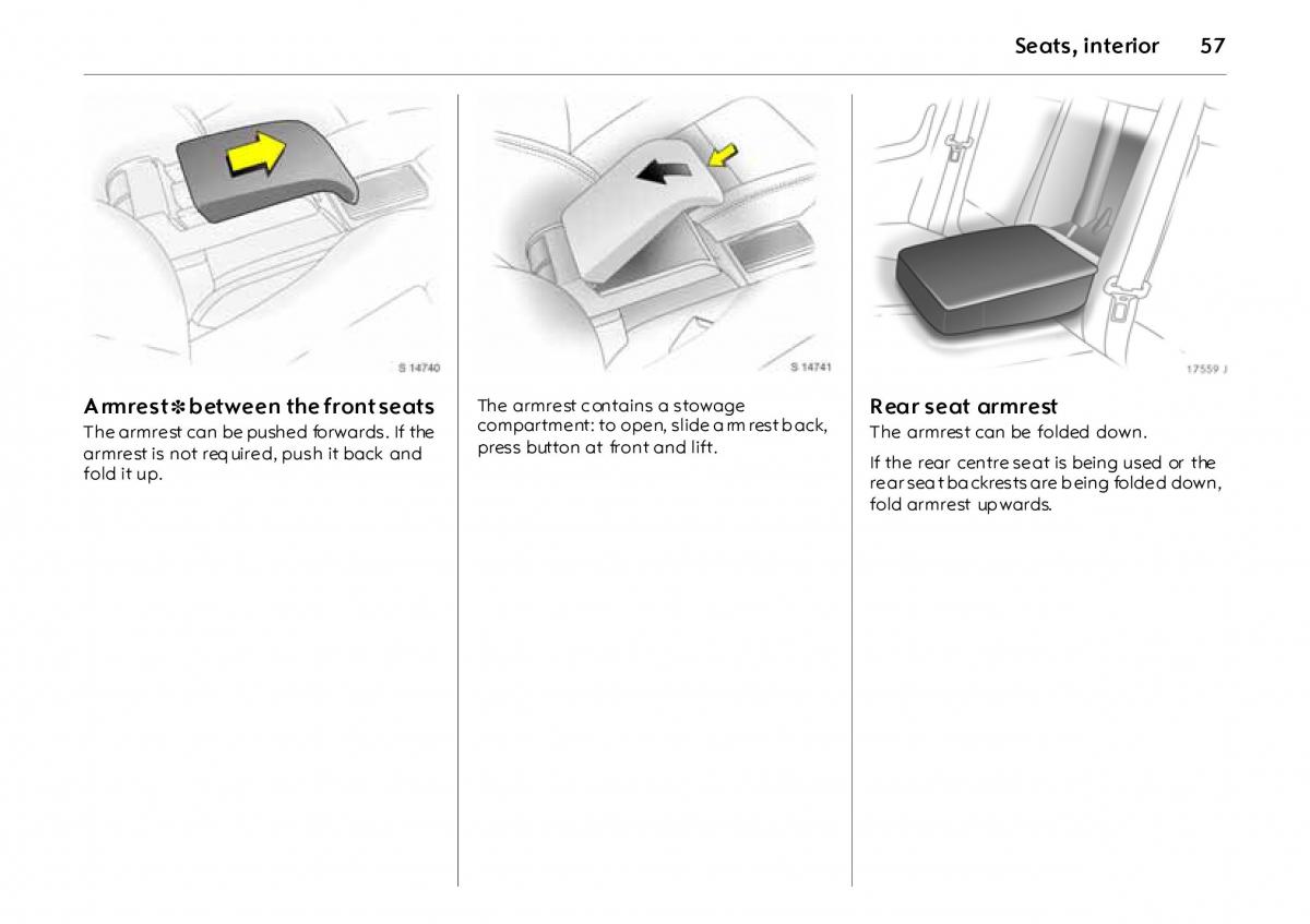 Opel Vectra Vauxhall III 3 owners manual / page 62