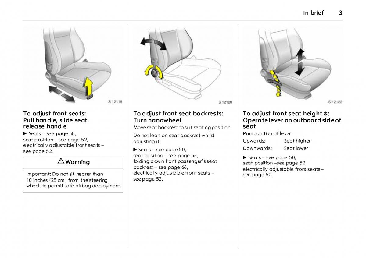 Opel Vectra Vauxhall III 3 owners manual / page 8