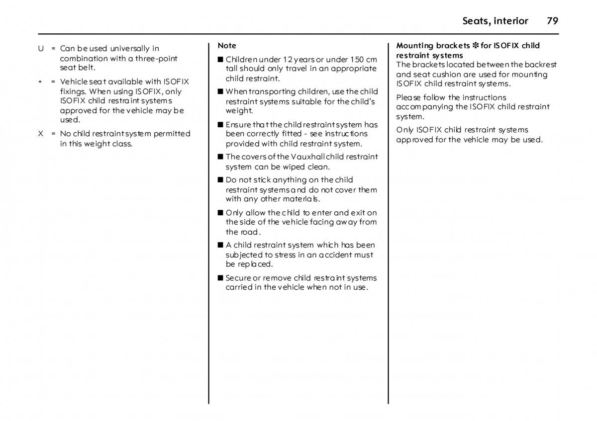 Opel Vectra Vauxhall III 3 owners manual / page 84