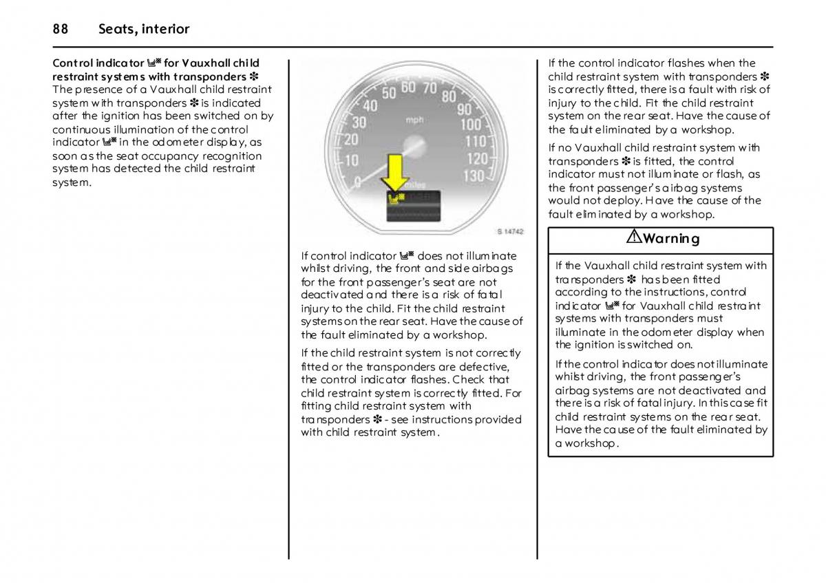 Opel Vectra Vauxhall III 3 owners manual / page 93