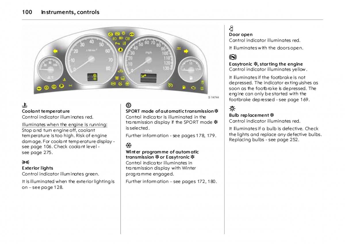 Opel Vectra Vauxhall III 3 owners manual / page 105