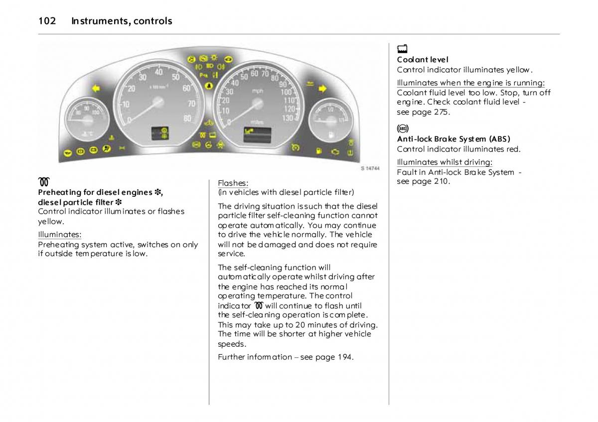 Opel Vectra Vauxhall III 3 owners manual / page 107