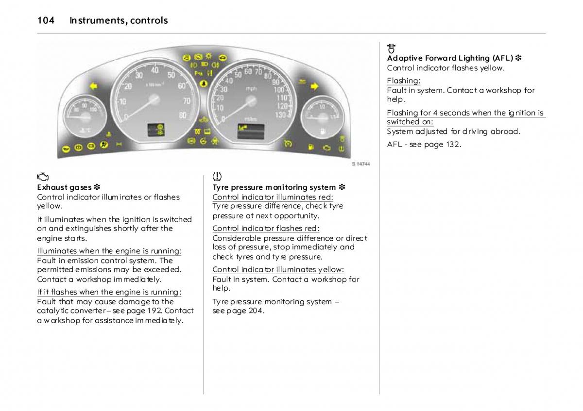 Opel Vectra Vauxhall III 3 owners manual / page 109