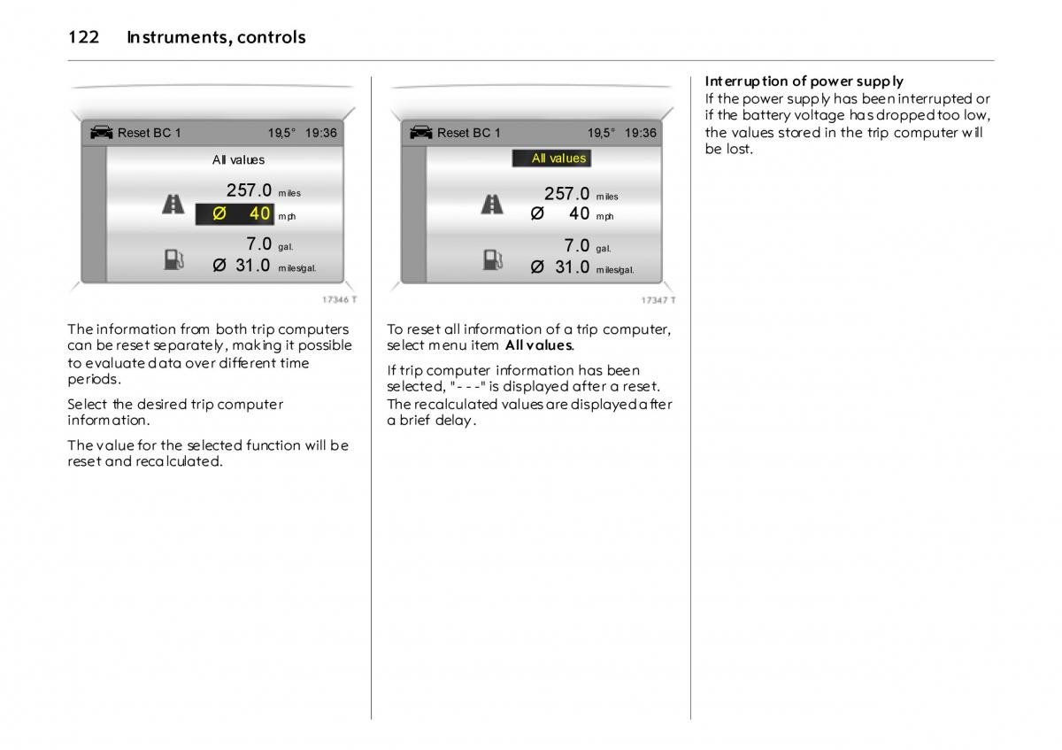 Opel Vectra Vauxhall III 3 owners manual / page 127