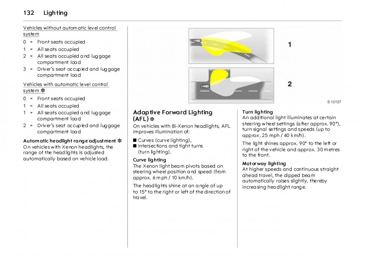 Opel Vectra Vauxhall III 3 owners manual / page 137