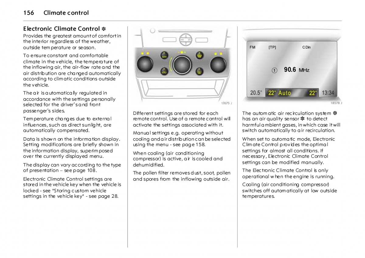 Opel Vectra Vauxhall III 3 owners manual / page 161