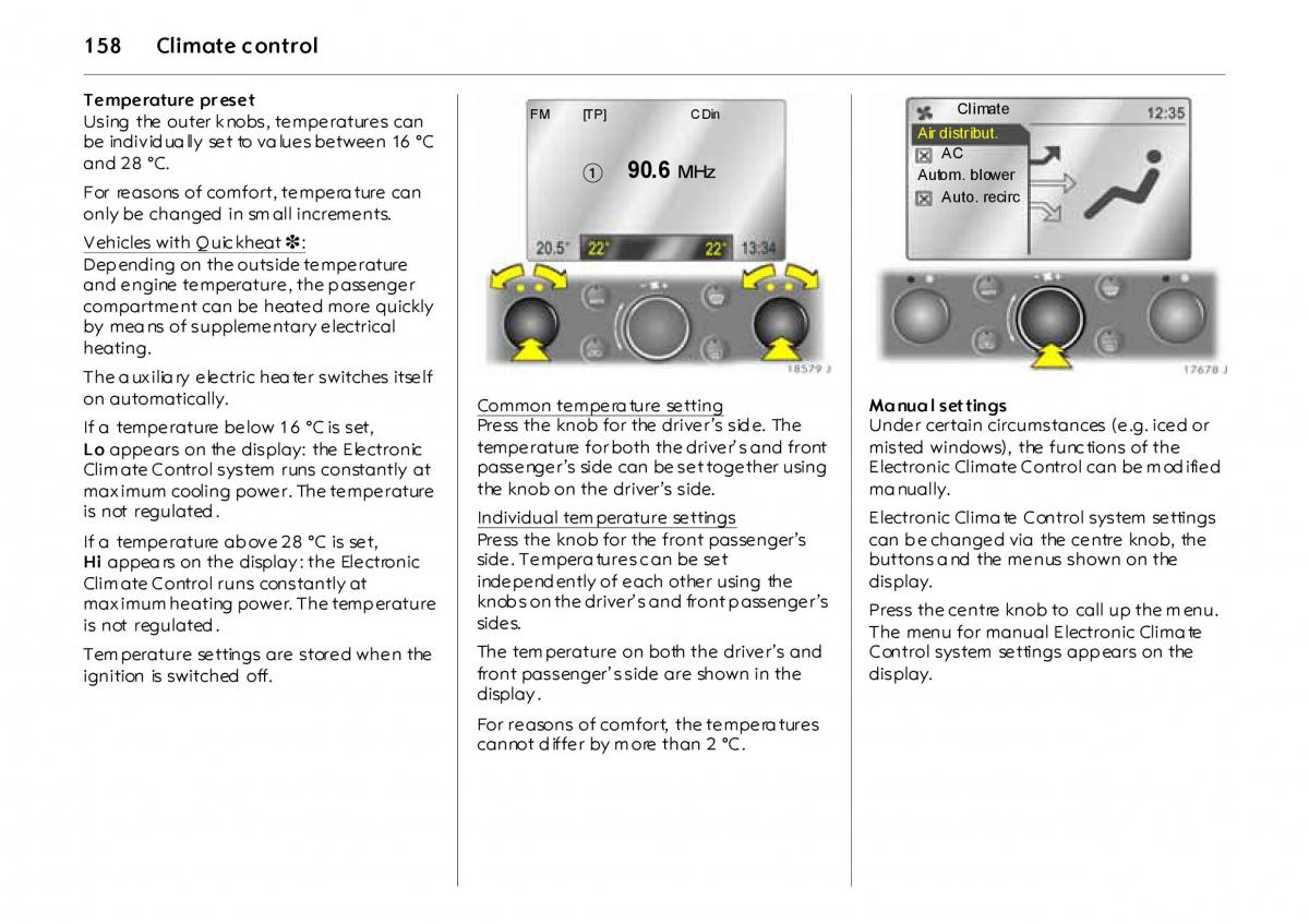 Opel Vectra Vauxhall III 3 owners manual / page 163