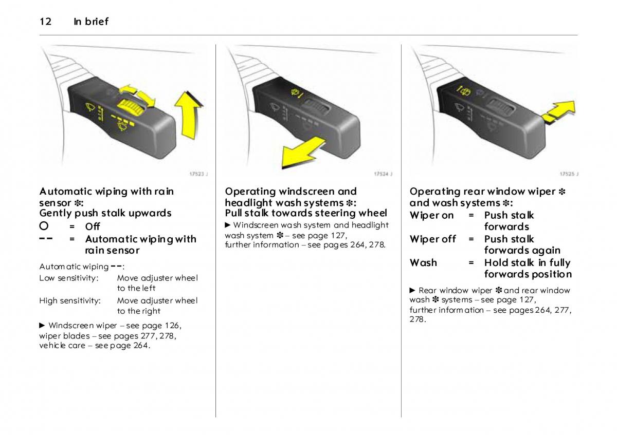 Opel Vectra Vauxhall III 3 owners manual / page 17