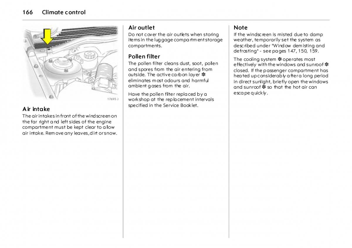 Opel Vectra Vauxhall III 3 owners manual / page 171