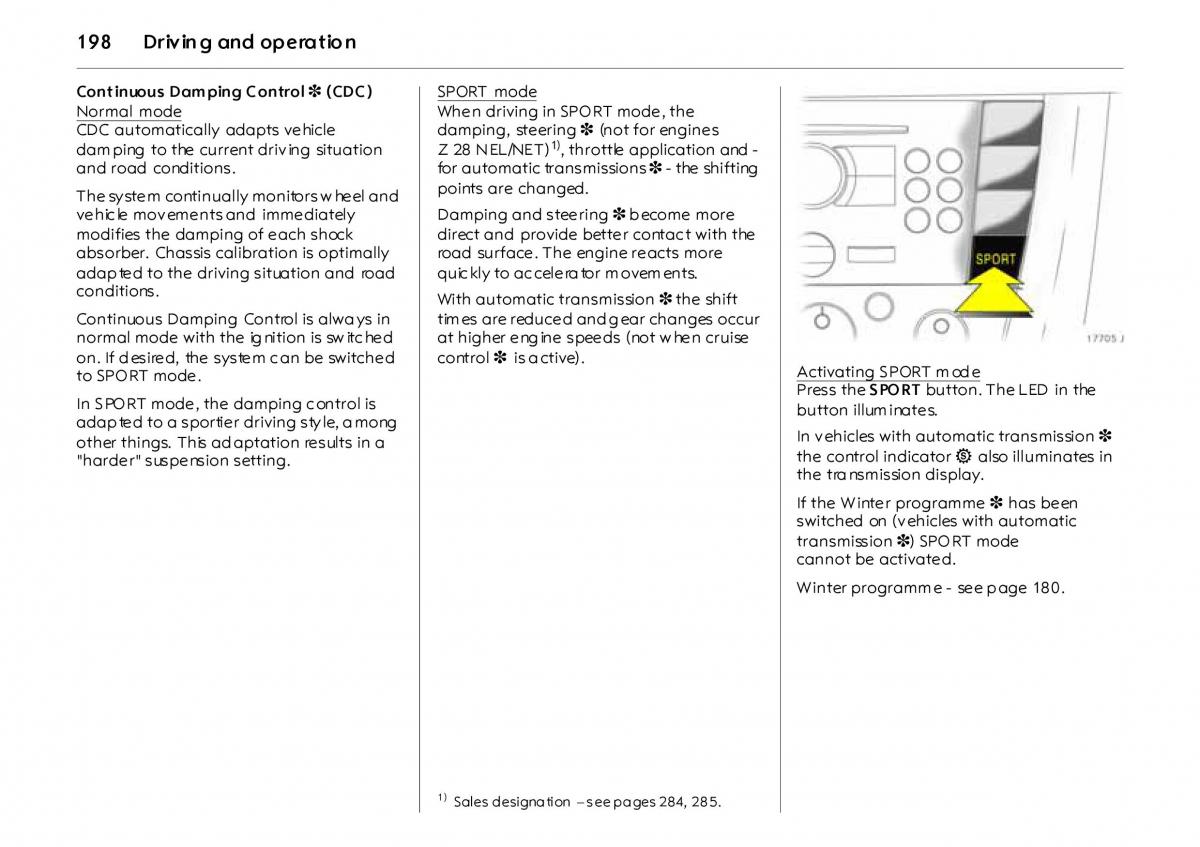 Opel Vectra Vauxhall III 3 owners manual / page 203