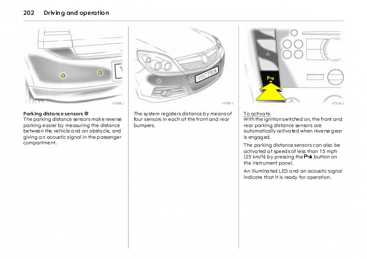 Opel Vectra Vauxhall III 3 owners manual / page 207