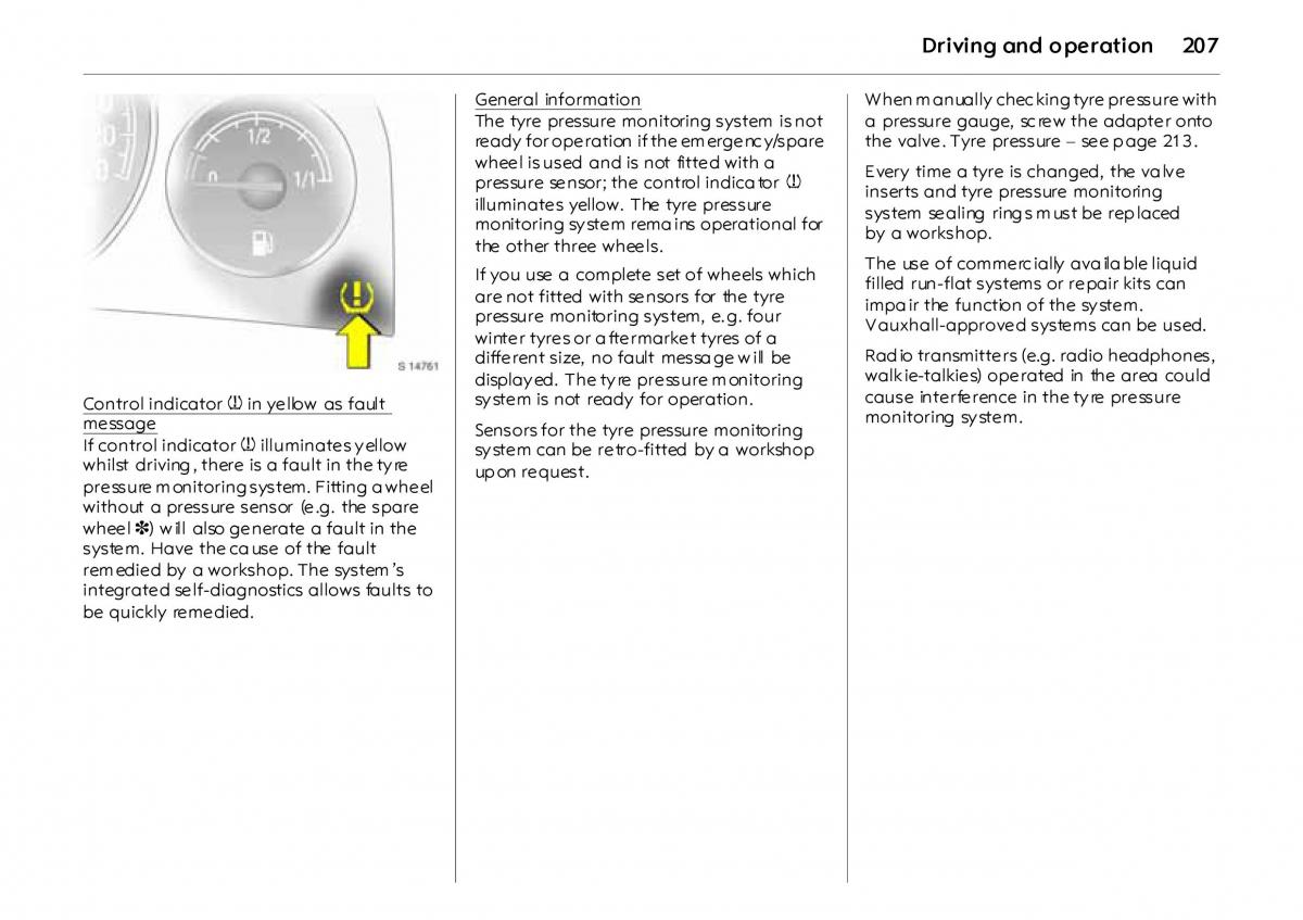 Opel Vectra Vauxhall III 3 owners manual / page 212