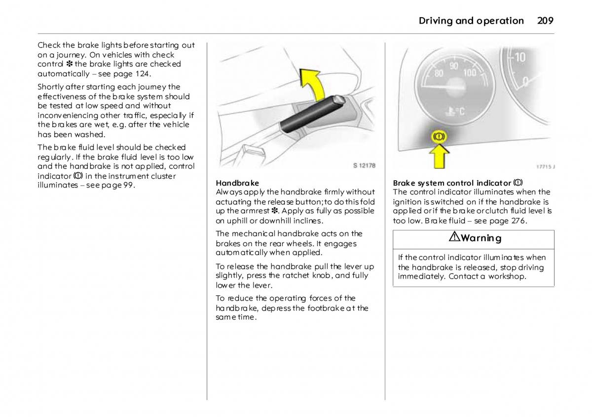 Opel Vectra Vauxhall III 3 owners manual / page 214