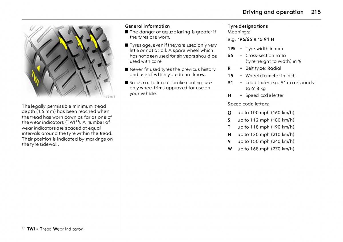 Opel Vectra Vauxhall III 3 owners manual / page 220