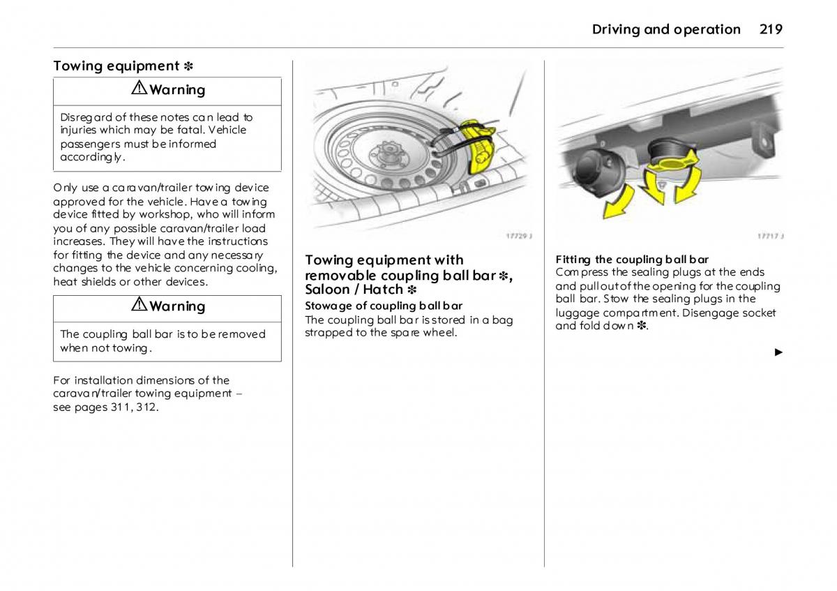 Opel Vectra Vauxhall III 3 owners manual / page 224