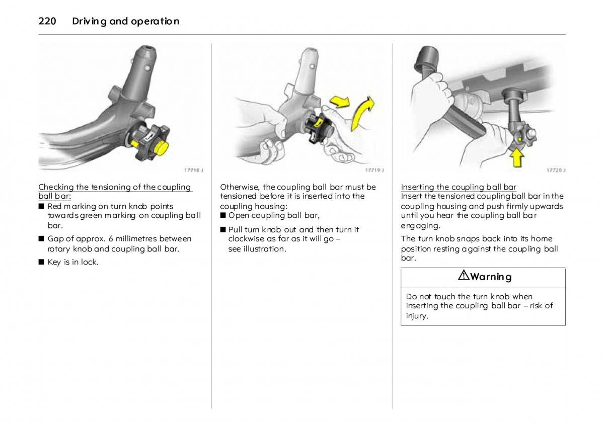 Opel Vectra Vauxhall III 3 owners manual / page 225