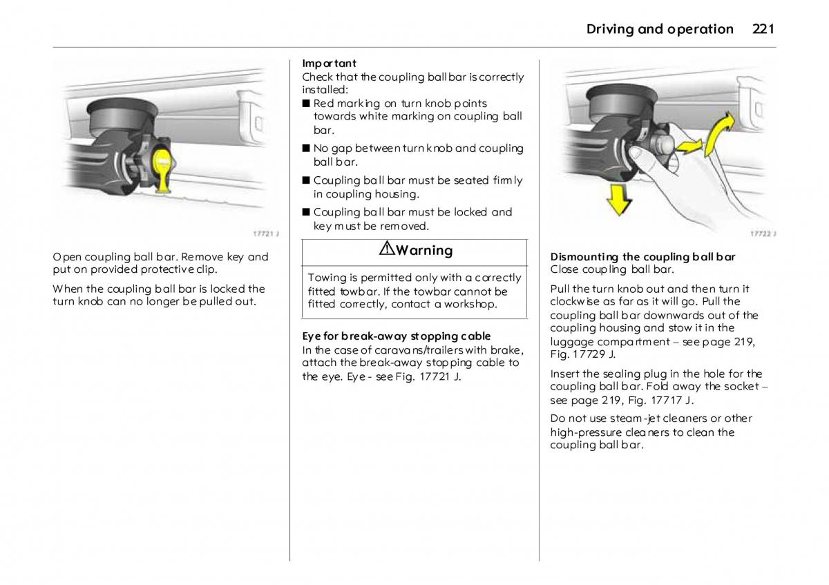 Opel Vectra Vauxhall III 3 owners manual / page 226