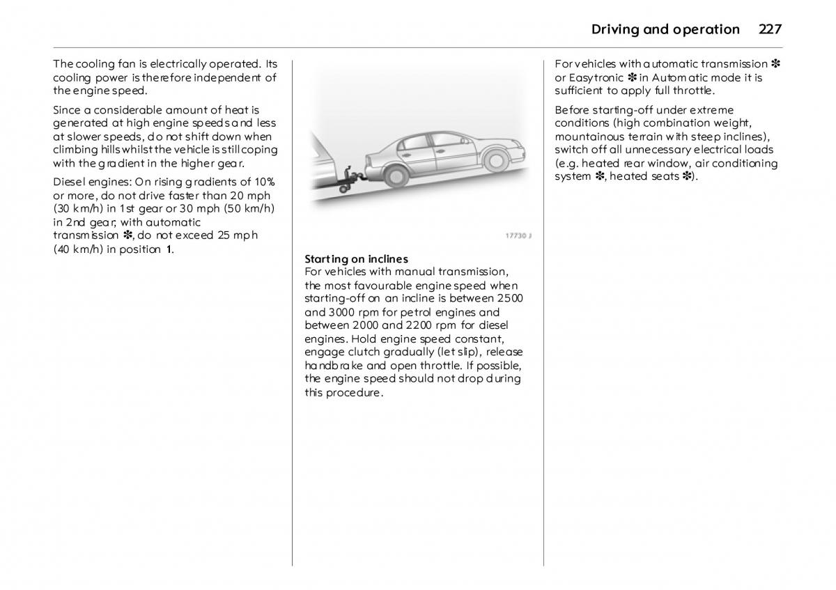 Opel Vectra Vauxhall III 3 owners manual / page 232