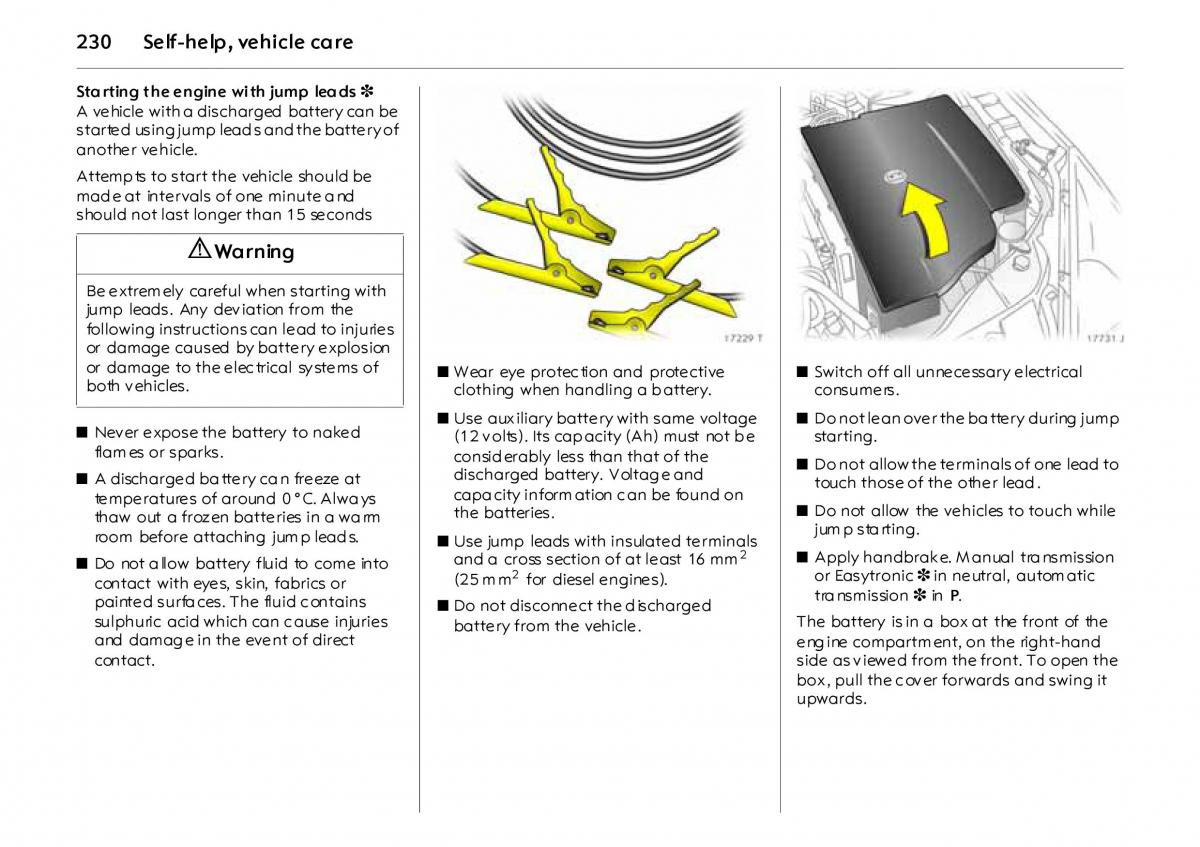 Opel Vectra Vauxhall III 3 owners manual / page 235