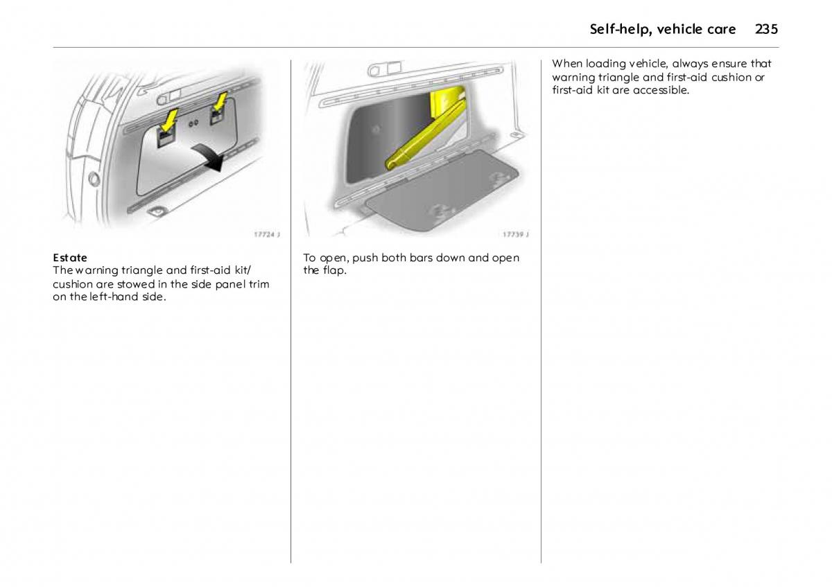 Opel Vectra Vauxhall III 3 owners manual / page 240