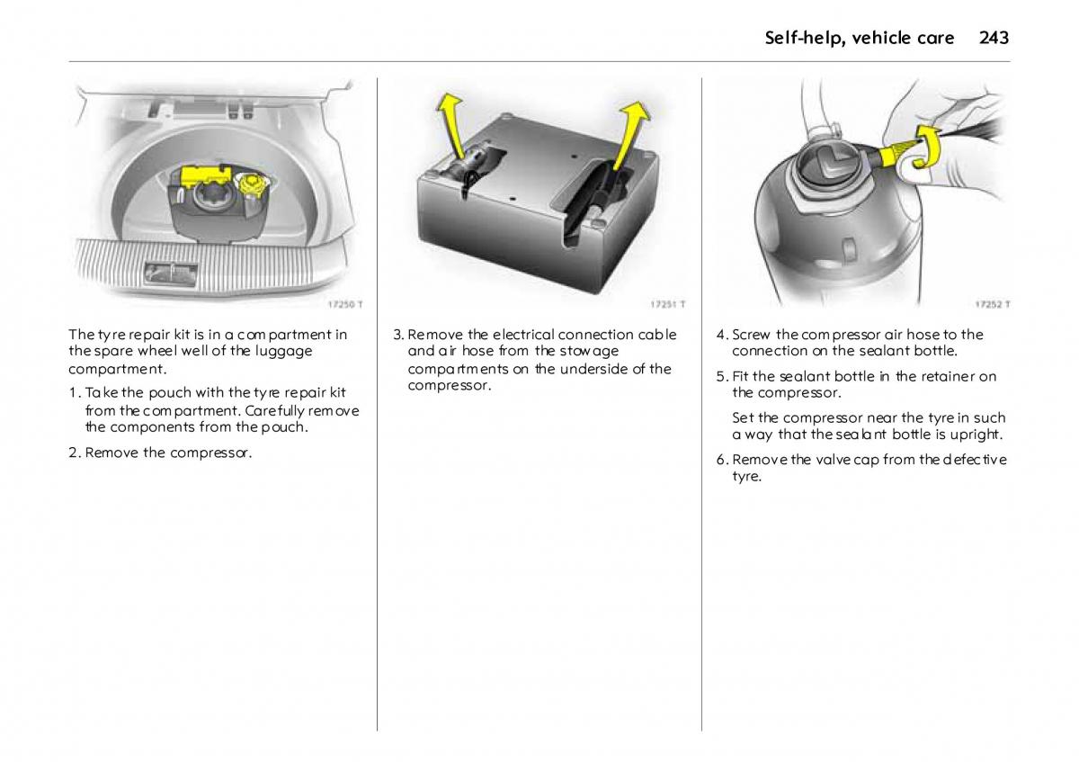 Opel Vectra Vauxhall III 3 owners manual / page 248