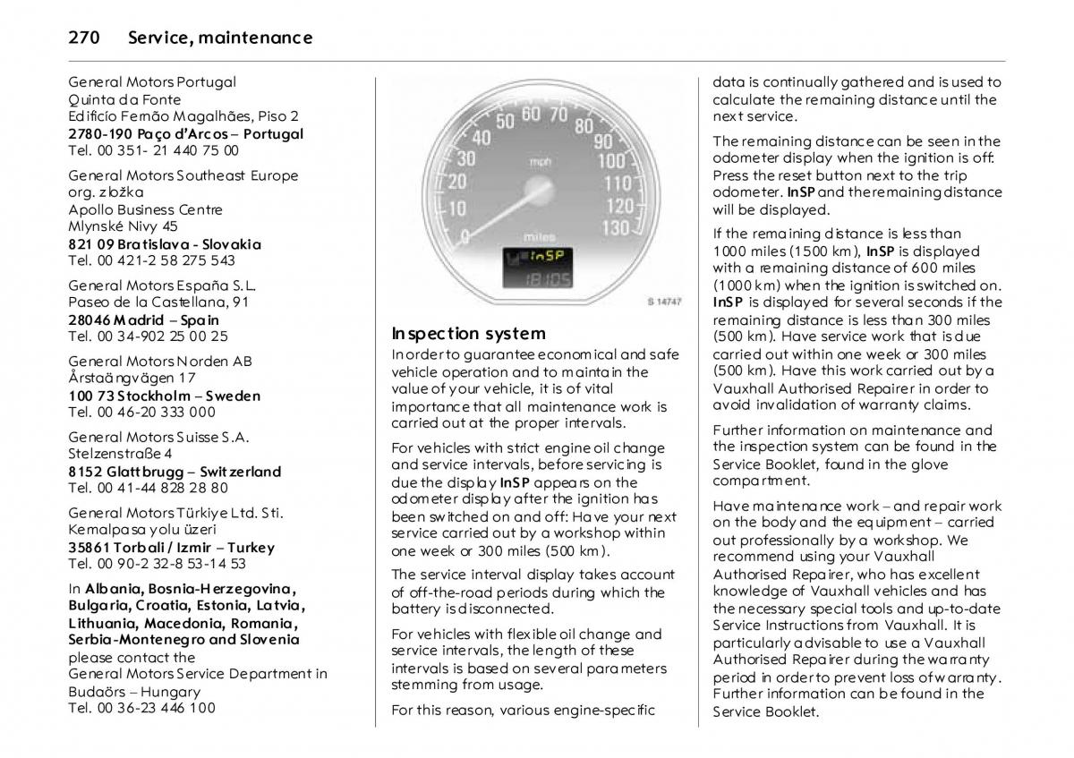 Opel Vectra Vauxhall III 3 owners manual / page 275